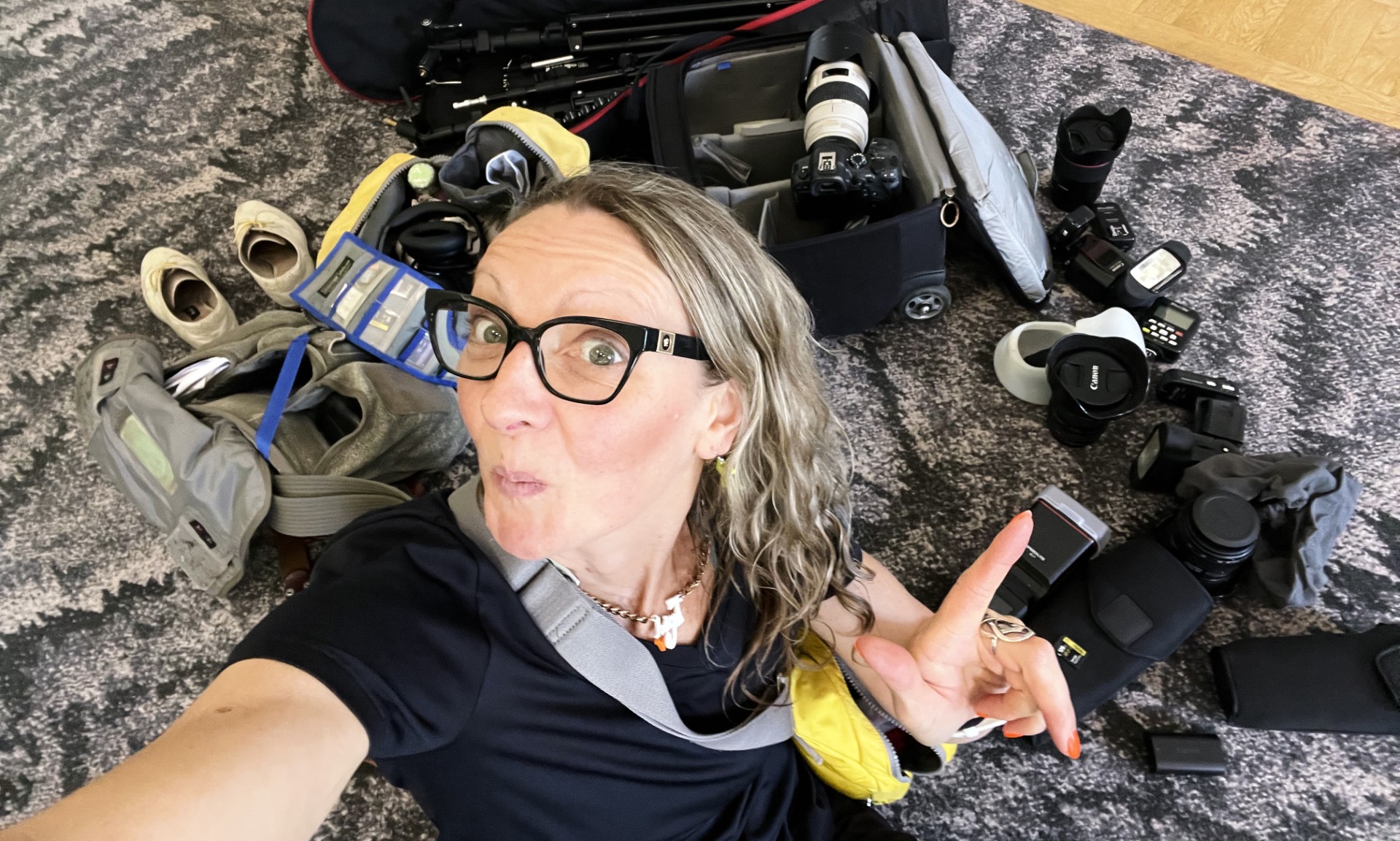 Photographer with Kit - London