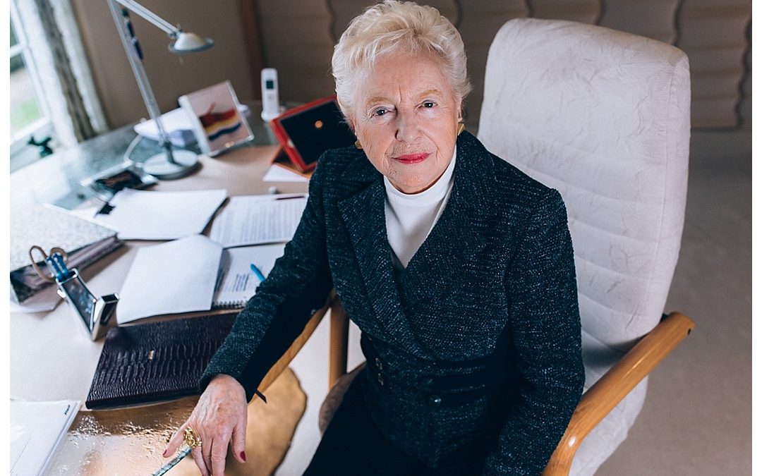 Portrait of Dame Stephanie Shirley for the Academy of Medical Sciences